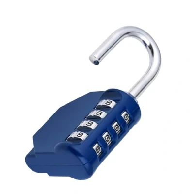 Imagen de ZHEGE Candado Combinacion para Taquilla, Numerico de 4 Dígitos Casilleros Gimnasio, Casillero Escolar, Armario, Caja Herramientas, etc. (Azul)