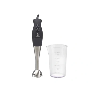 Imagen de BEPER BP.654 Batidora de inmersión con Vaso, 220 W, 650 milliliters, ABS, 2 Velocidades, Gris/Negro