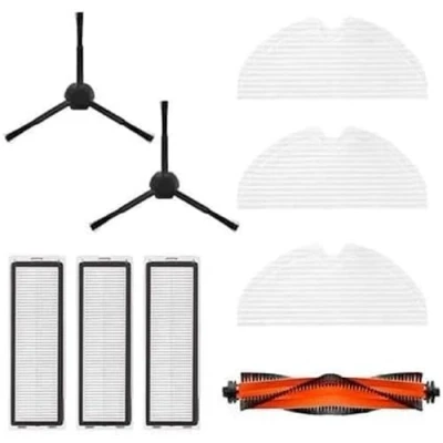 Imagen de Dreame Kit de Accesorios D9 Pro/D9 Max/L10 Pro: Saque el máximo Partido a su Limpieza con 1x Cepillo Principal, 2X cepillos Laterales, 3X filtros y paños fregona Original Compatible