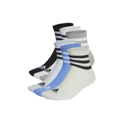 Imagen de adidas Performance 3STRIPES Cushioned Midcut Calcetines de deporte Medium grey heather white black, Talla: 28 30, black