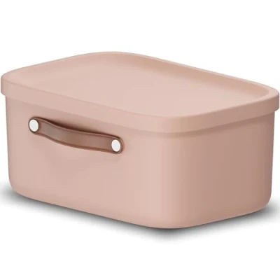 Imagen de Rotho Caja de almacenaje con tapa y asa, 12 L, Antracita