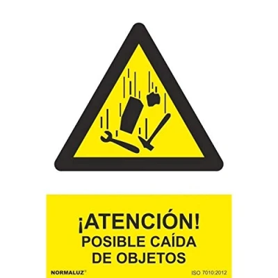 Imagen de Señal de ¡Atención! Posible Caída Objetos (tintas UV) SEKURECO
