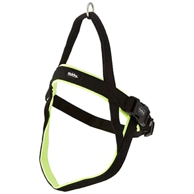 Imagen de Nobby Norweger Preno Arnés de malla L / XL (L: 68 85 cm + 54 cm; B: 40/45 mm), amarillo fluorescente