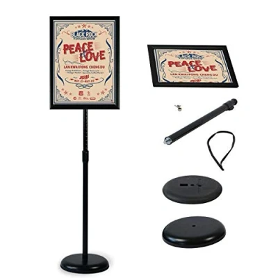 Imagen de Newzealkids soporte de pie para póster con carteles, bodas, espectáculos, publicidad, etc, color negro A3