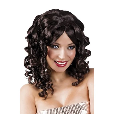 Imagen de Boland Peluca Cocktail para adultos, pelo sintetico rizado, peinado disfraces, carnaval, fiesta tematica, Halloween o JGA