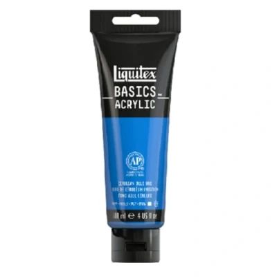 Imagen de Liquitex Basic Acrylic Tubo de Pintura Acrílica, 118 ML, Azul (Tono Cerúleo Nuevo)