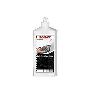 Imagen de SONAX Polish+Wax color NanoPro Blanco (500 ml) pulimento de fuerza media con pigmentos y componentes cera N. 02960000 820