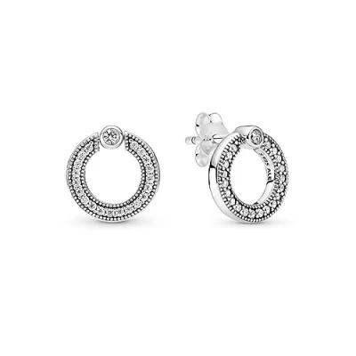 Imagen de Pendientes de botón Pandora 299486C01 reversibles