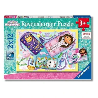 Imagen de Ravensburger Puzzle Gabby&#039;s Dollhouse, Colección 2 x 12, de 12 Piezas, para Niños, Edad Recomendada 3+ Años