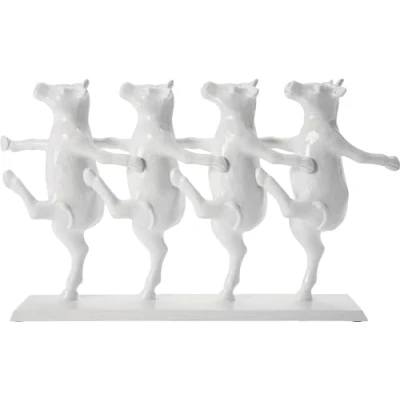 Imagen de Kare Design Figura Decorativa Vacas Bailarinas, Blanco, Objeto decorativo, Motivo de vaca, 23x40x7 cm