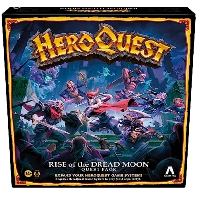 Imagen de Avalon Hill Paquete de misiones HeroQuest Rise of The Dread Moon, Requiere Sistema Juego para Jugar, Juegos rol 2 5 Jugadores, a Partir 14 años