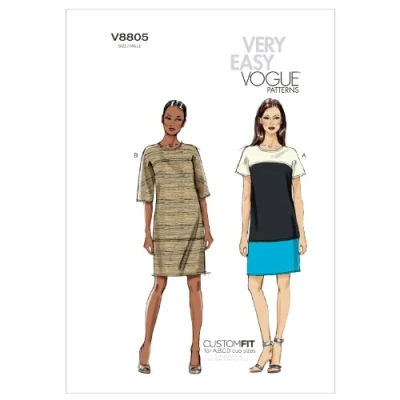 Imagen de Vogue Patterns V8805 Patrones de Costura para Vestidos Mujer (Tallas 44 a 52)