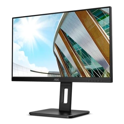 Imagen de AOC Q24P2Q Monitor office de 24 pulgadas QHD ( 2560 x 1440, IPS, 16:9, D SUB, HDMI, Displayport 1x1.2, Ajustable en altura, 75Hz, 4ms, FlickerFree), negro