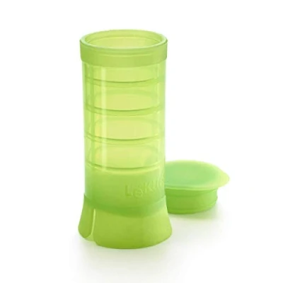 Imagen de Lékué Tubo Recipiente de Silicona para conservar/congelar Especies, Verde