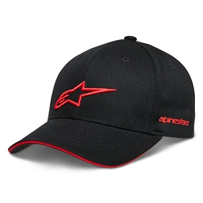Imagen de Alpinestars Rostrum Hat Gorra de béisbol para Hombre Negro/Rojo Talla única