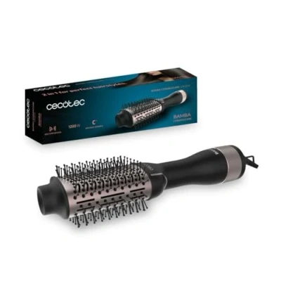 Imagen de Moldeador Cecotec Bamba CeramicCare Unique, Voluminizador, 2 en 1, velocidades, 3 temperaturas, Cerámico, Cable 360, Rose Gold