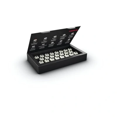 Imagen de CHERRY MX BLACK CLEAR TOP switch Kit, 23 interruptores mecánicos para teclado DIY, Hot Swap o Gaming, lineal sin clic, interruptor potente y directo