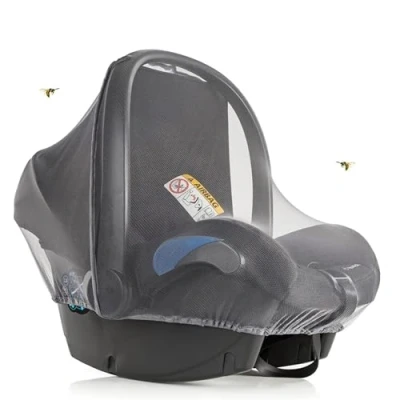 Imagen de Zamboo Mosquitera Universal para Portabebés Coche Malla Antimosquitos Compatible con Maxi Cosi Cybex Römer Mosquiteras Bebé Grupo 0 Previene Infecciones y Enfermedades Lavable Gris