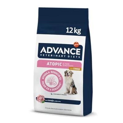 Imagen de Advance Veterinary Diets Atopic Medium &amp; Maxi Pienso para Perros con Dermatitis atópica Conejo 12kg