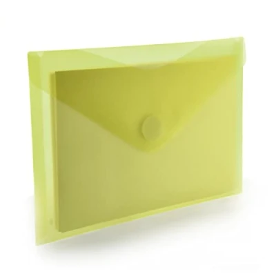 Imagen de Pack 10 Ud. Carpeta Sobre Cierre de Velcro Tamaño A5/Cuartilla REF 90453 Amarillo Colores Classic con acabado Soft Touch by Office Box. (Amarillo)