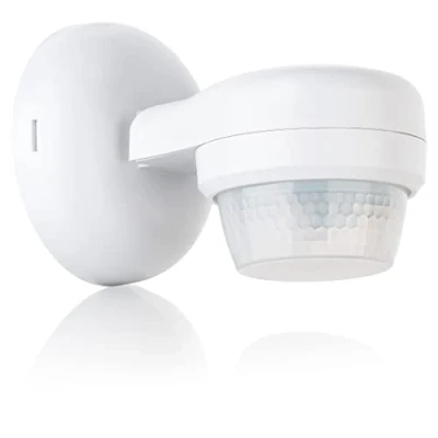 Imagen de SEBSON Detector de Movimiento Exterior IP65, Montaje Superficie en Pared y Techo, LED Adecuado, Sensor Infrarrojo Programable, Alcance MAX 24m/360