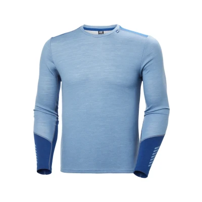 Imagen de Helly Hansen LIFA Midweight CREW Camiseta interior, Hombre, Talla: XL, Blue fog