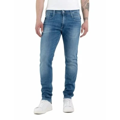 Imagen de Replay Anbass Slim Fit Jeans con Power Stretch, Azul (Medium Blue 009), W31 x L30 para Hombre
