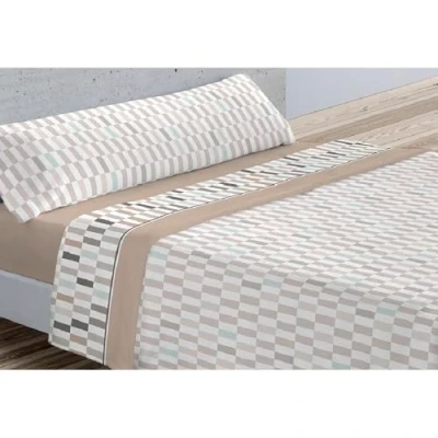 Imagen de Donegal Collections Sábanas Pirineo 90 Sabanas de Invierno Juego Térmicas para Gragy Beige Bajera Ajustable Largos 190/200cm y Altos 30cm, Encimera Funda Almohada