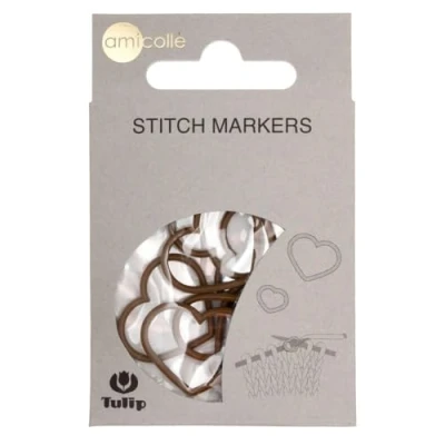Imagen de Tulip Stitch Markers, Mixto, Brown, extra large