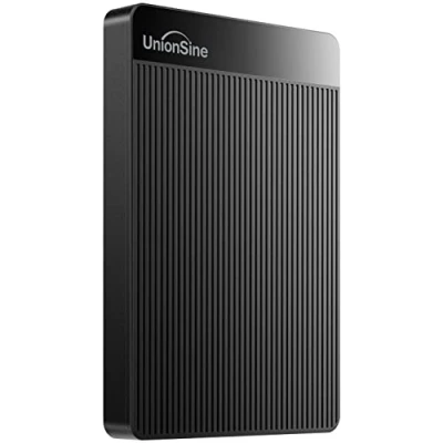 Imagen de UnionSine Disco Duro Externo 2TB 2.5&quot; USB3.0 Ultra Slim Portátil HDD Almacenamiento para PC, Mac, MacBook, Chromebook, Xbox, PS4 (Color Negro) HD2510