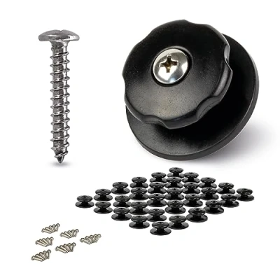 Imagen de CARGO VA Intelligent Vehicle Accessories 30 Botones redondos con tornillos de lona perfecto para fijar redes remolque y lonas