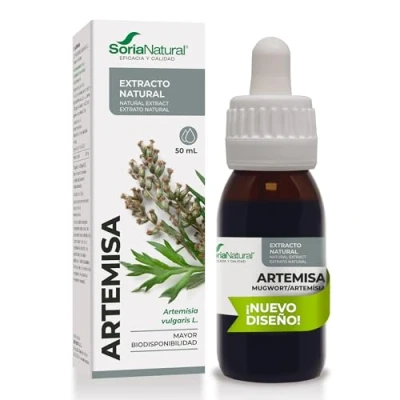 Imagen de Soria Natural Extracto de Artemisa Potente Antioxidante y Apoyo Inmunitario digestivo Mejora la Salud, Vitalidad Refuerza tus Defensas 100% Puro Bote con 50ml