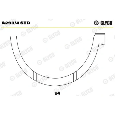 Imagen de GLYCO A293/4 STD Disco distanciador, cigüeñal