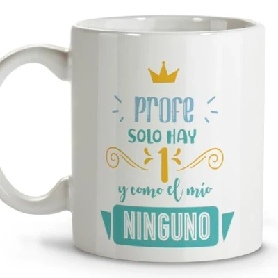 Imagen de Tazas para profesores. de cafe originales. Taza personalizada. Regalos originales cerámica 330 ml.