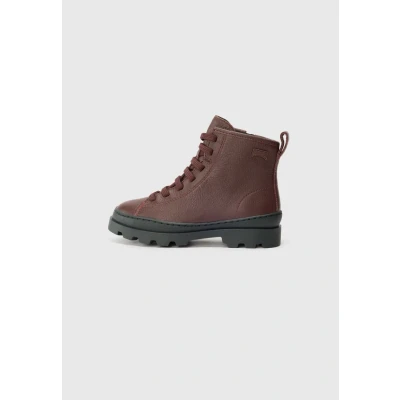 Imagen de Camper Brutus Botines con cordones para niños, Talla: 28, Burgundy Zapatos