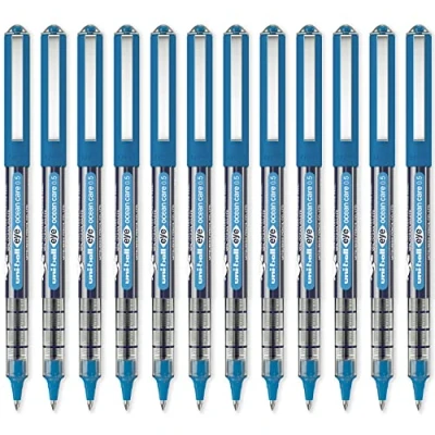 Imagen de Uni Ball Rollerball tinta líqiuda Eye Micro OCEAN CARE UB 150ROP Azul 0,5mm Caja 12 Uds