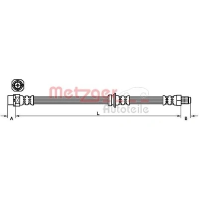 Imagen de METZGER 4111098 Latiguillos de Freno 476 BMW: X1
