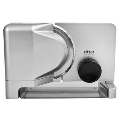 Imagen de ritter E 16 Cortafiambres eléctrico universal y cortapanes de metal con cuchilla pulida electrolíticamente, Made in Germany