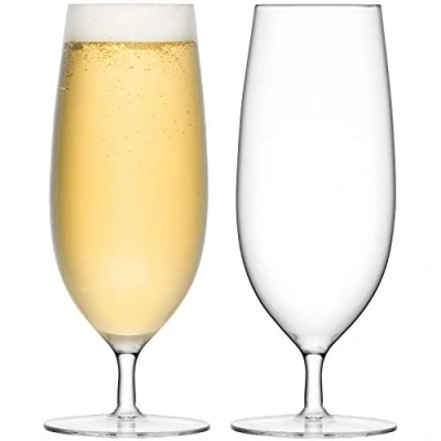 Imagen de Lsa G1226 16 991 Copas de Cerveza Pilsner, Transparente, 450ml, Paquete 2, Cristal, 450 ml, 2