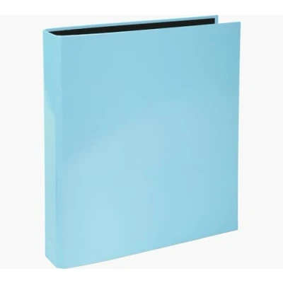 Imagen de Exacompta, 54568E, Carpeta con 2 anillas formato &quot;D&quot; 25 mm, 4 cm lomo, Archivo: A4, Tapa de cartón forrado papel recubierto e interior negro, Azul pastel