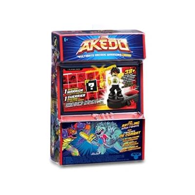 Imagen de AKEDO Single Pack, con un guerrero y mando para luchar, hay 38 figuras diferentes coleccionar, distintos accesorios movimientos, envío de modelo aleatorio, Famosa (AKE03000)