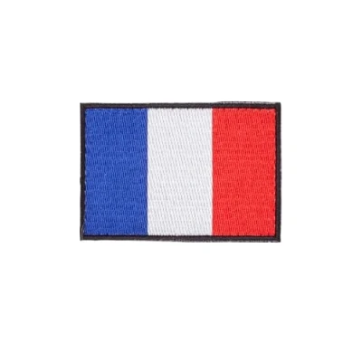 Imagen de Parche Bordado con Velcro Bandera Paises de Europa para Mochilas y Chalecos Cross Training Gimnasio (Francia)