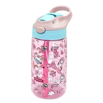 Imagen de NERTHUS FIH 917 Botella Infantil Reutilizable Libre de BPA Boquilla plegable, Ergonómica, Resistente, Duradera, Ligera