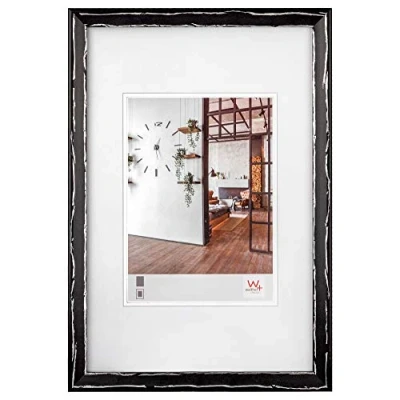 Imagen de walther design Metrópolis Marco de Fotos, Madera, Negro/Plata, 13 x 18 cm