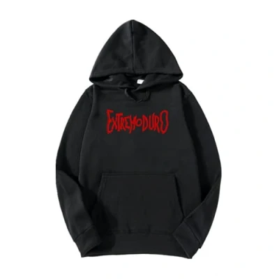 Imagen de PAK Sudadera Extremoduro Rock Español Roberto Iniesta Impresion Roja o Blanca Premium 300 grs (Impresión Rojo, 4XL)