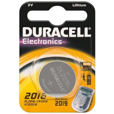 Imagen de Duracell CR2016 D 1 BL (DL 2016) Single Use Battery Litio 3 V Pilas (Single Battery, CR2016, Litio, Botón/Moneda, V, Pieza(s))