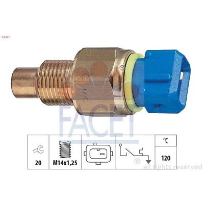 Imagen de FACET 7.4131 Interruptor de temperatura, testigo líquido refrigerante CITROËN: Saxo Hatchback, Berlingo / First I, C2 Hatchback