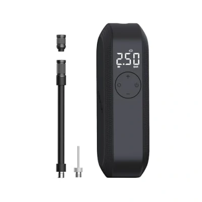 Imagen de CYCPLUS Compresor de Aire Portátil Eléctrico para Bicicletas y Vehículos, 150 PSI, Recargable con Pantalla LED Apagado Automático. Ideal Neumáticos Bicicleta, Coche, Motocicleta Balones