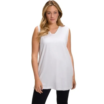 Imagen de Ulla Popken Basic v Top Camisetas, Blancanieves, 44 46 para Mujer