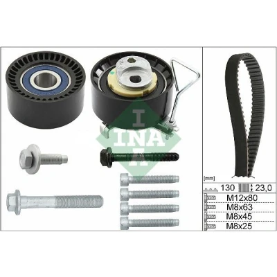 Imagen de INA 530 0746 10 Kit de correa distribución 130 VOLVO: XC60 I, S80 II, V60 I